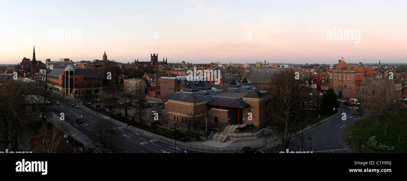 Chester soir skyline panorama Banque D'Images