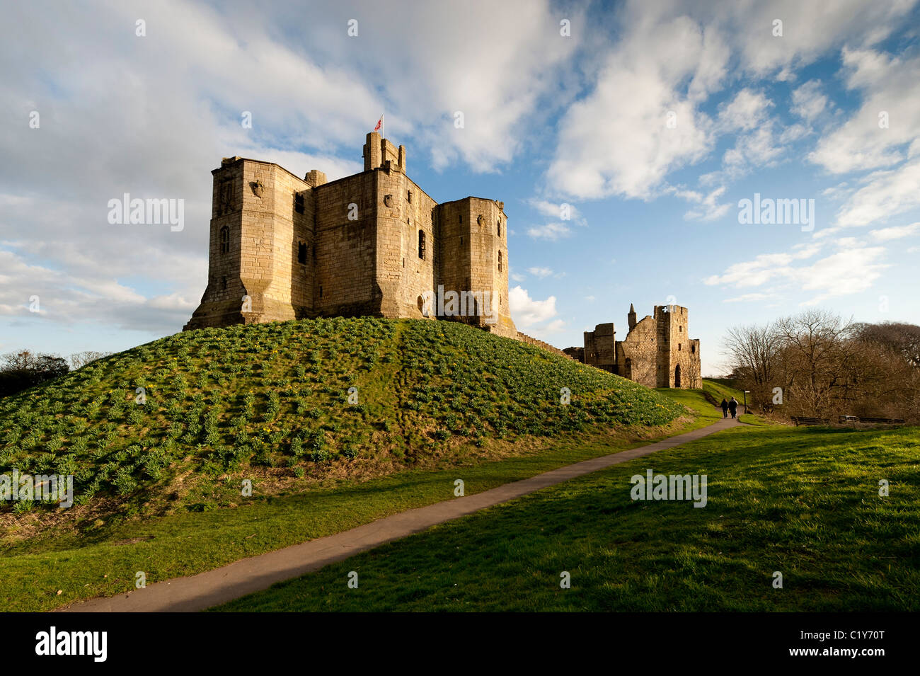 Château de Warkworth Banque D'Images