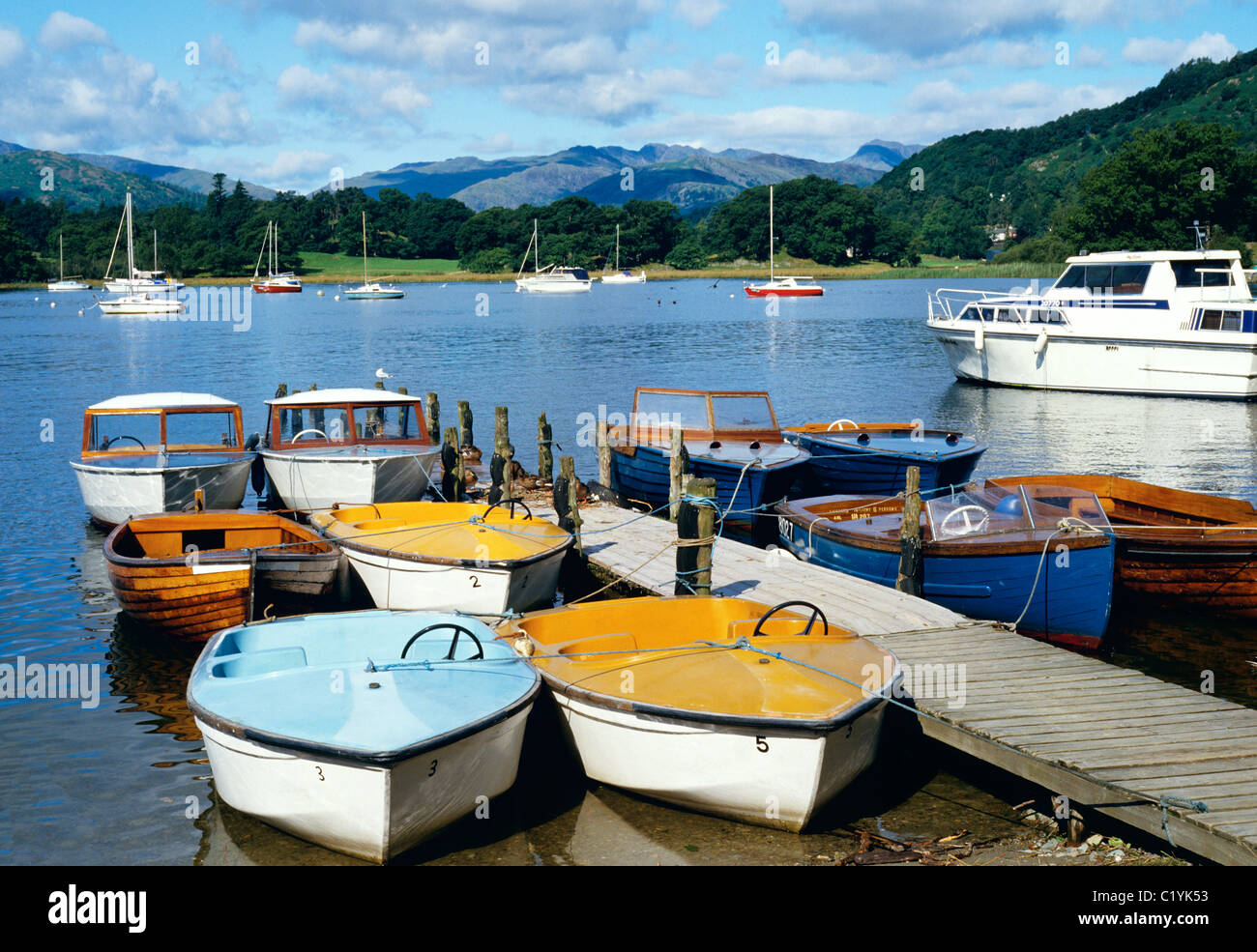 Le lac Windermere Lake District UK Europe Cumberland Banque D'Images