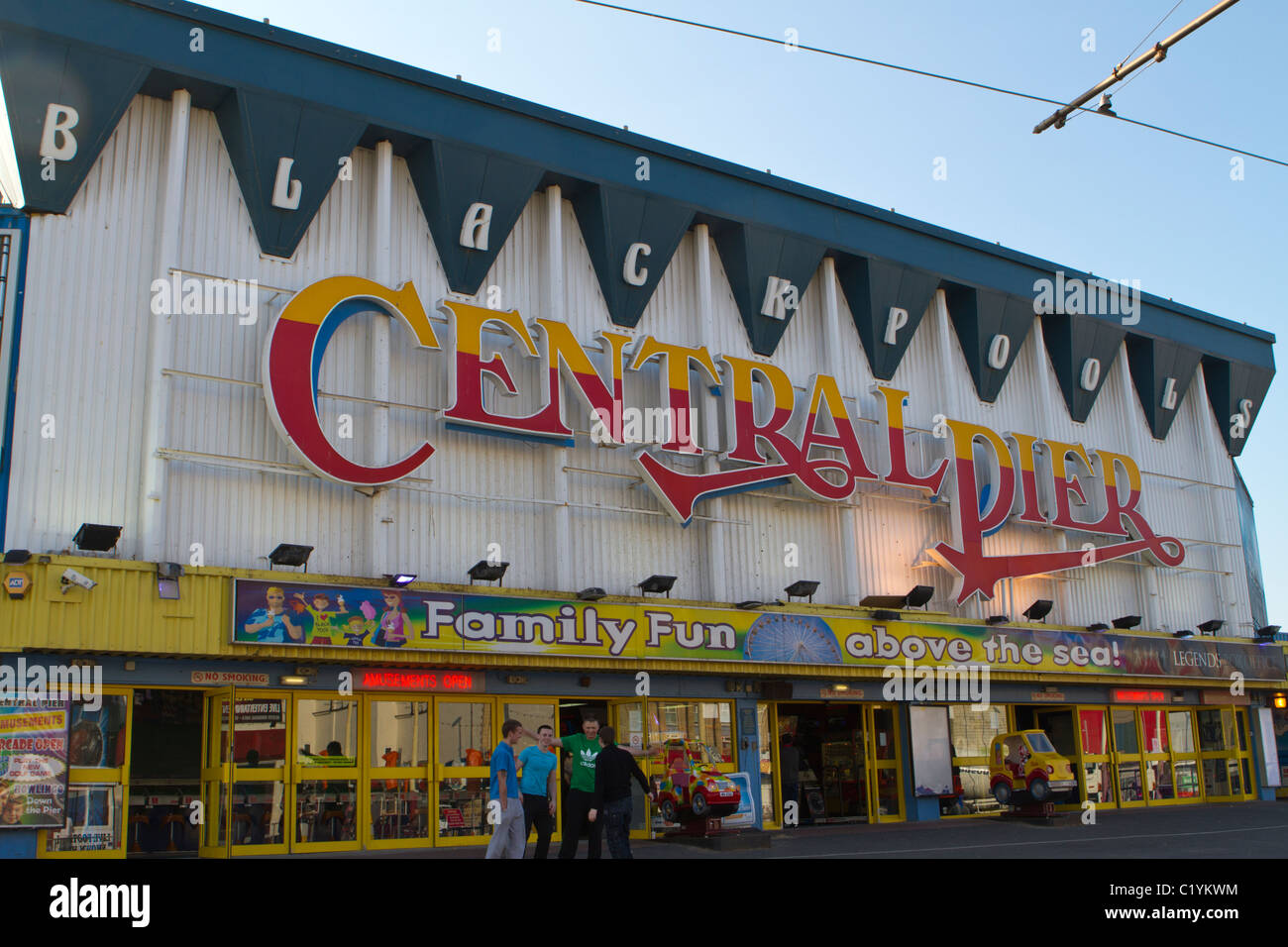Blackpool Central Pier amusements Banque D'Images