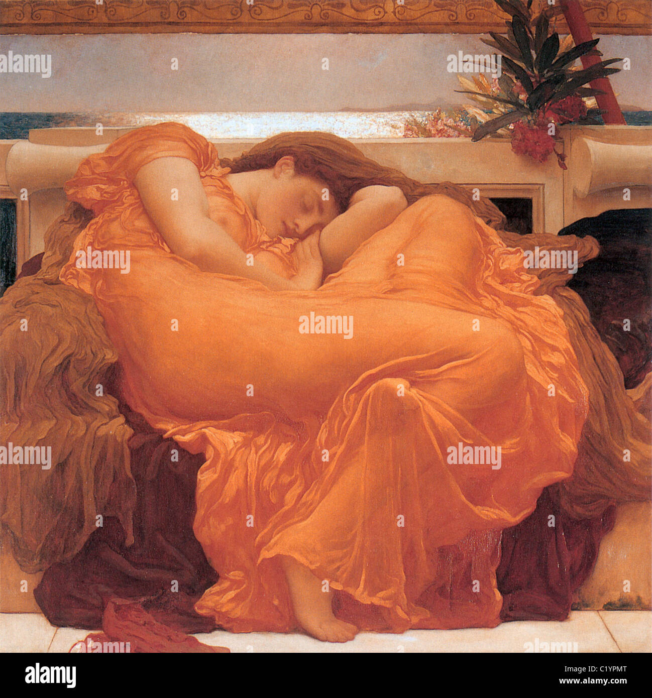 Flaming Juin par Frederic Leighton Banque D'Images