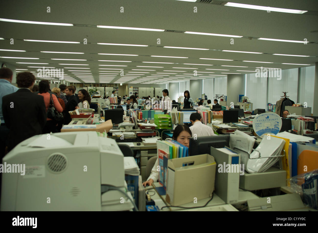 Office manager à japonais au Japon company Banque D'Images