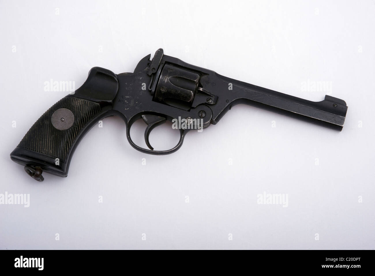 Revolver Enfield no2 Mk1. Arme militaire britannique de la SECONDE GUERRE MONDIALE11 Banque D'Images