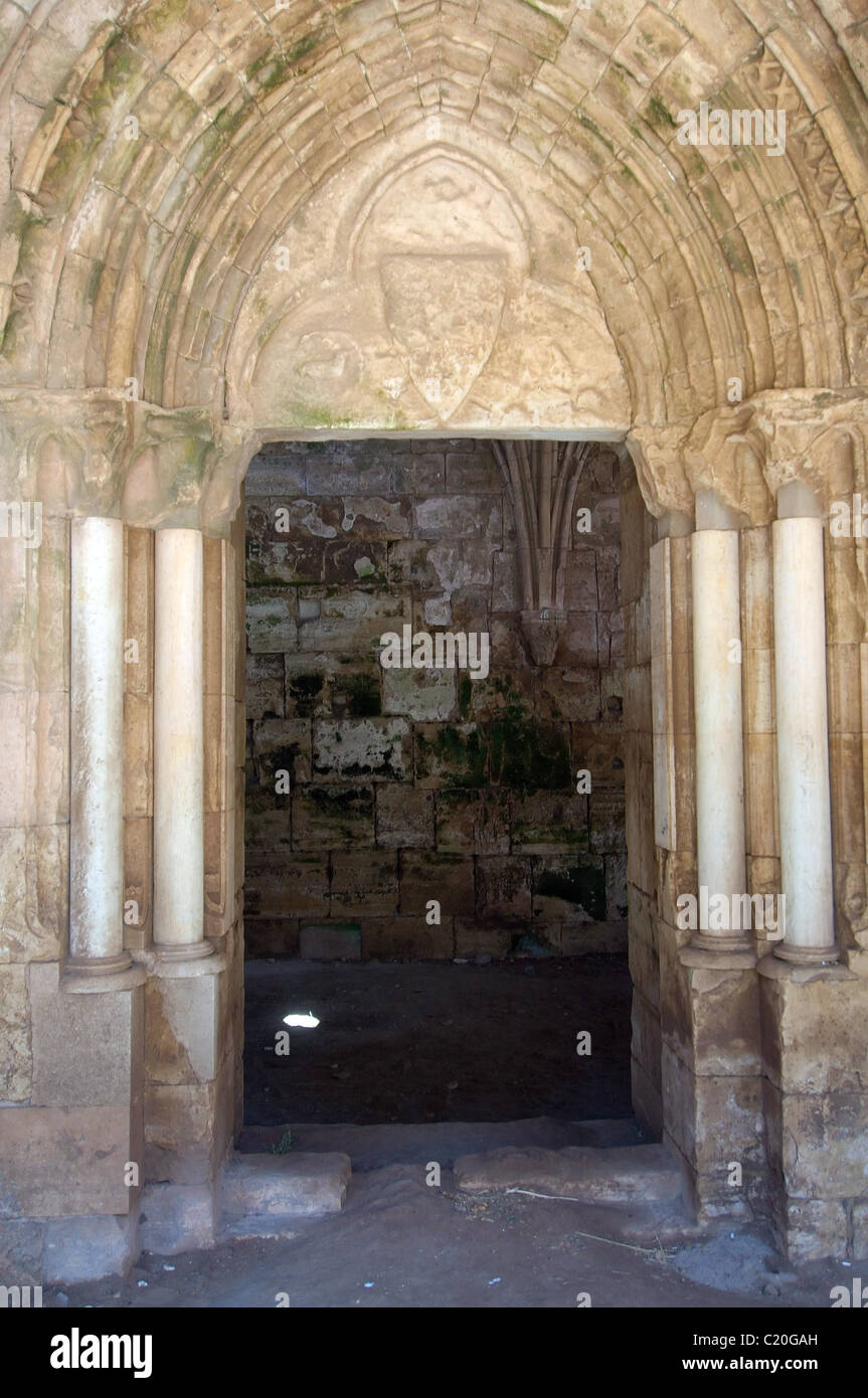 Krak des Chevaliers, château des Croisés en Syrie Banque D'Images