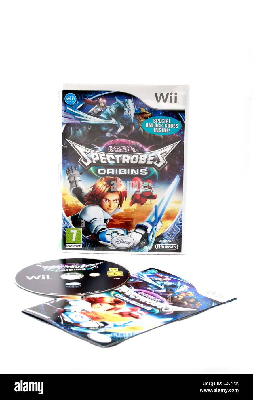 Origines Spectrobe shoot'em up de jeu pour la Nintendo Wii Banque D'Images