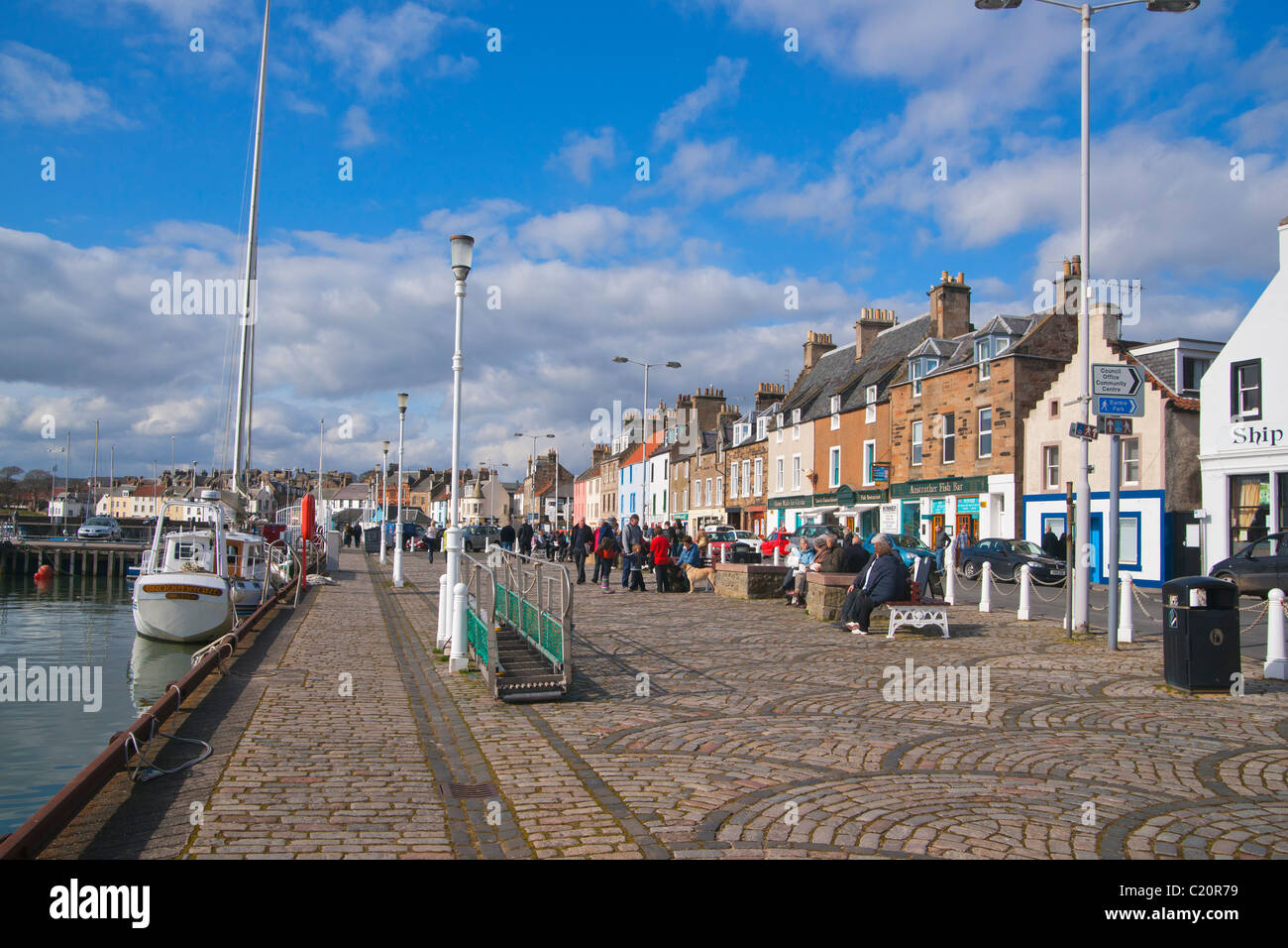 D'Anstruther, port, East Neuk Fife, Scotland, Mars 2011 Banque D'Images