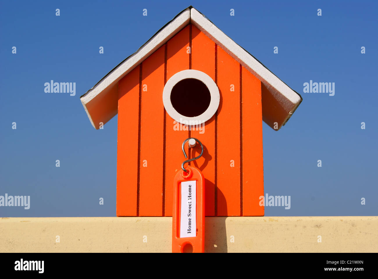 Home Sweet Home avec étiquette Banque D'Images