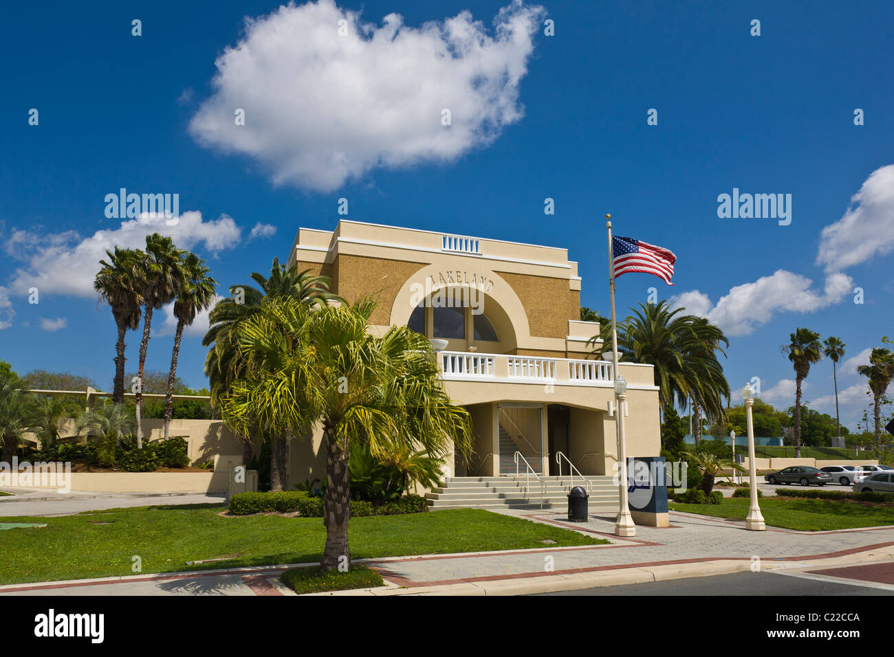 Gare d'Amtrak à Lakeland en Floride Banque D'Images