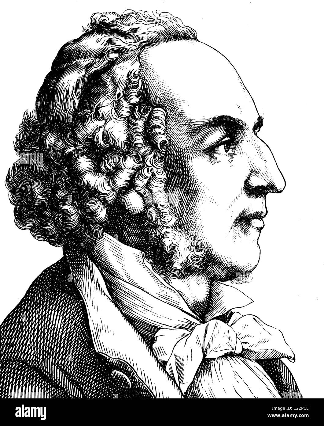 L'amélioration de l'image numérique de Felix Mendelssohn-Bartholdy, 1809 - 1847, compositeur, portrait, illustration historique, 1880 Banque D'Images