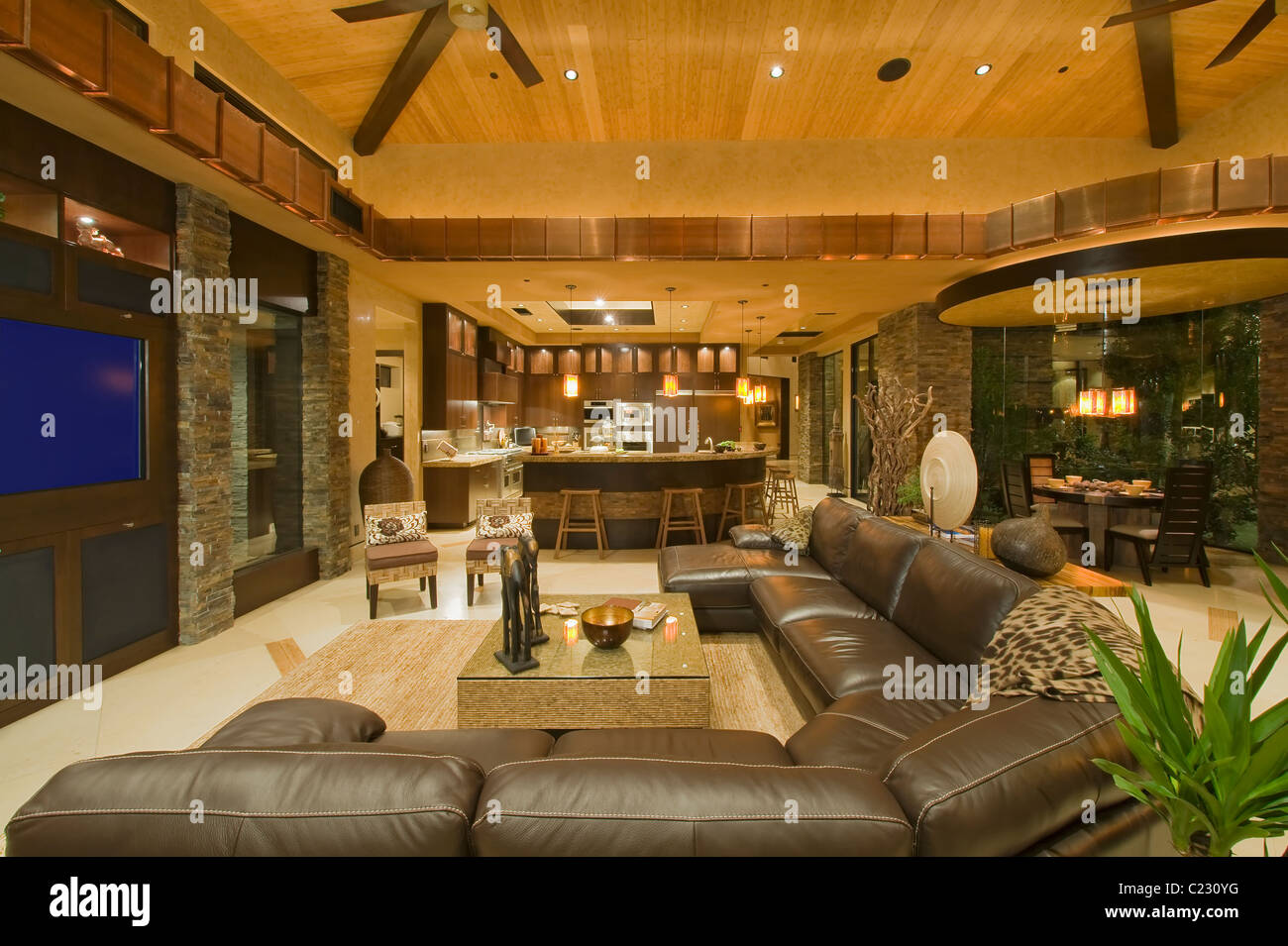 L'intérieur ouvert Banque D'Images