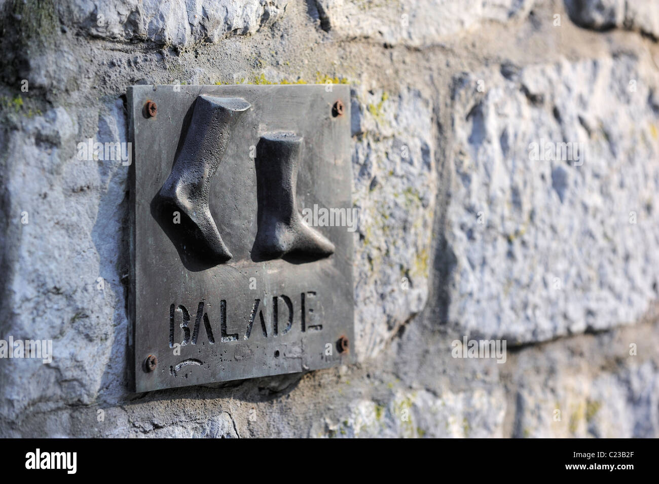 Inscrivez-vous pour une excursion dans la ville de Marche-en-Famenne, Ardenne, Belgique Banque D'Images