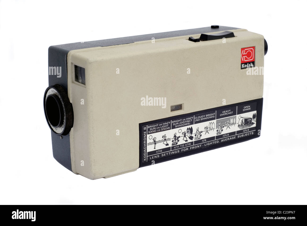 Ancien appareil photo Kodak film super huit Banque D'Images