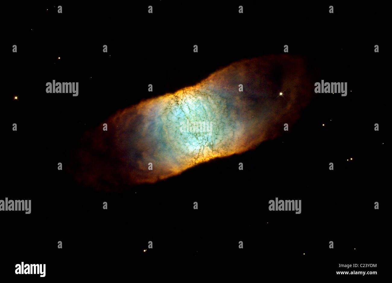 Une étoile mourante, IC 4406, surnommée la nébuleuse de la rétine Banque D'Images