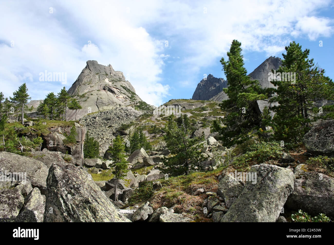 La Sibérie sauvage nature, paysage. West Sayans. République Khakass. La Russie. Ergaki parc national. Banque D'Images