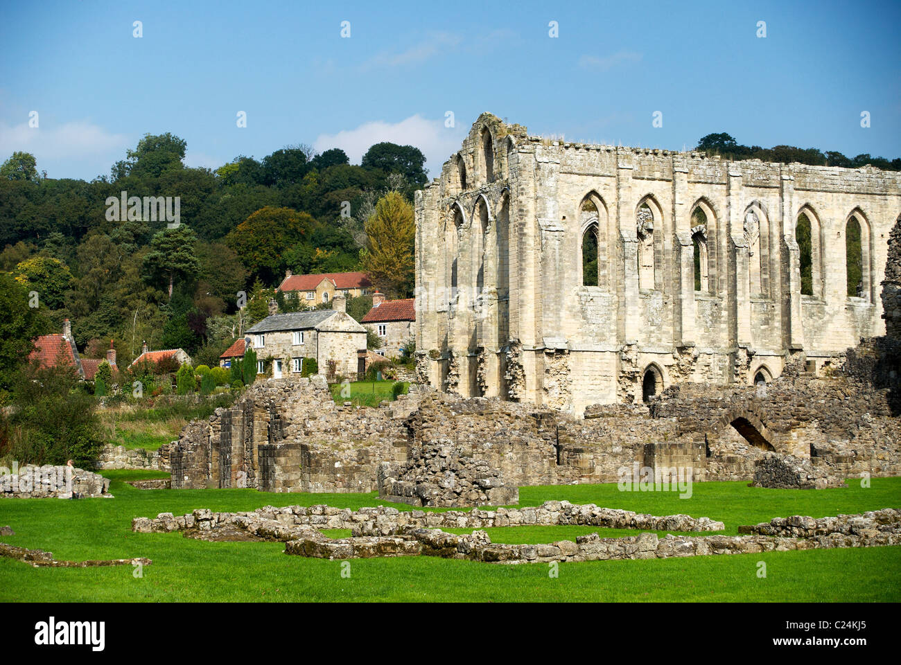 Abbaye de Rievaulx Banque D'Images