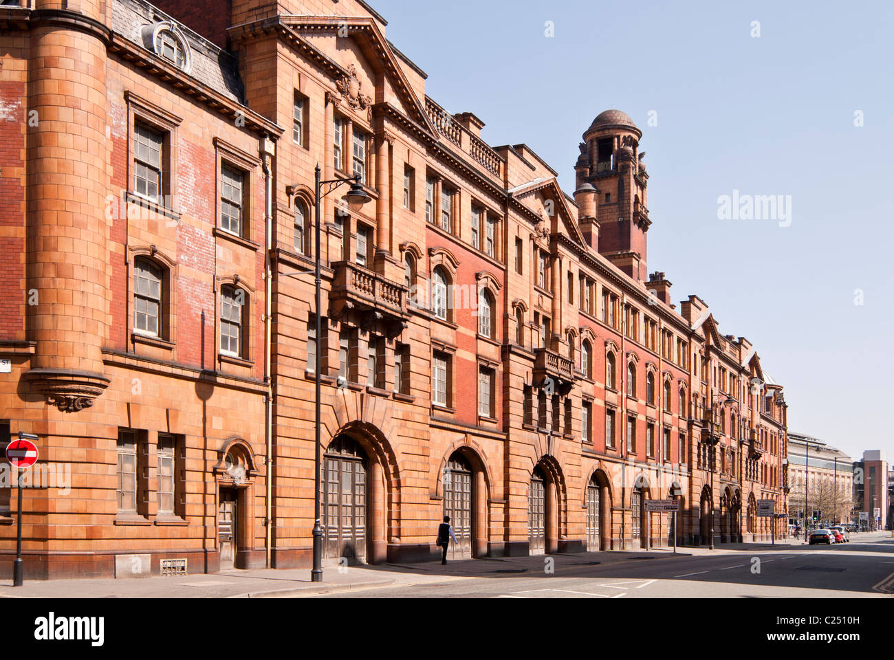 L'ancien poste d'incendie au Piccadilly, Manchester, Angleterre, RU Banque D'Images