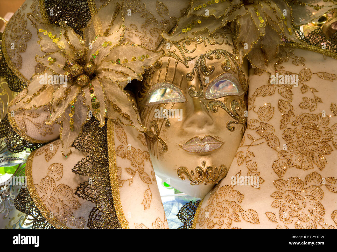 Masque de Venise - décoration de luxe Banque D'Images