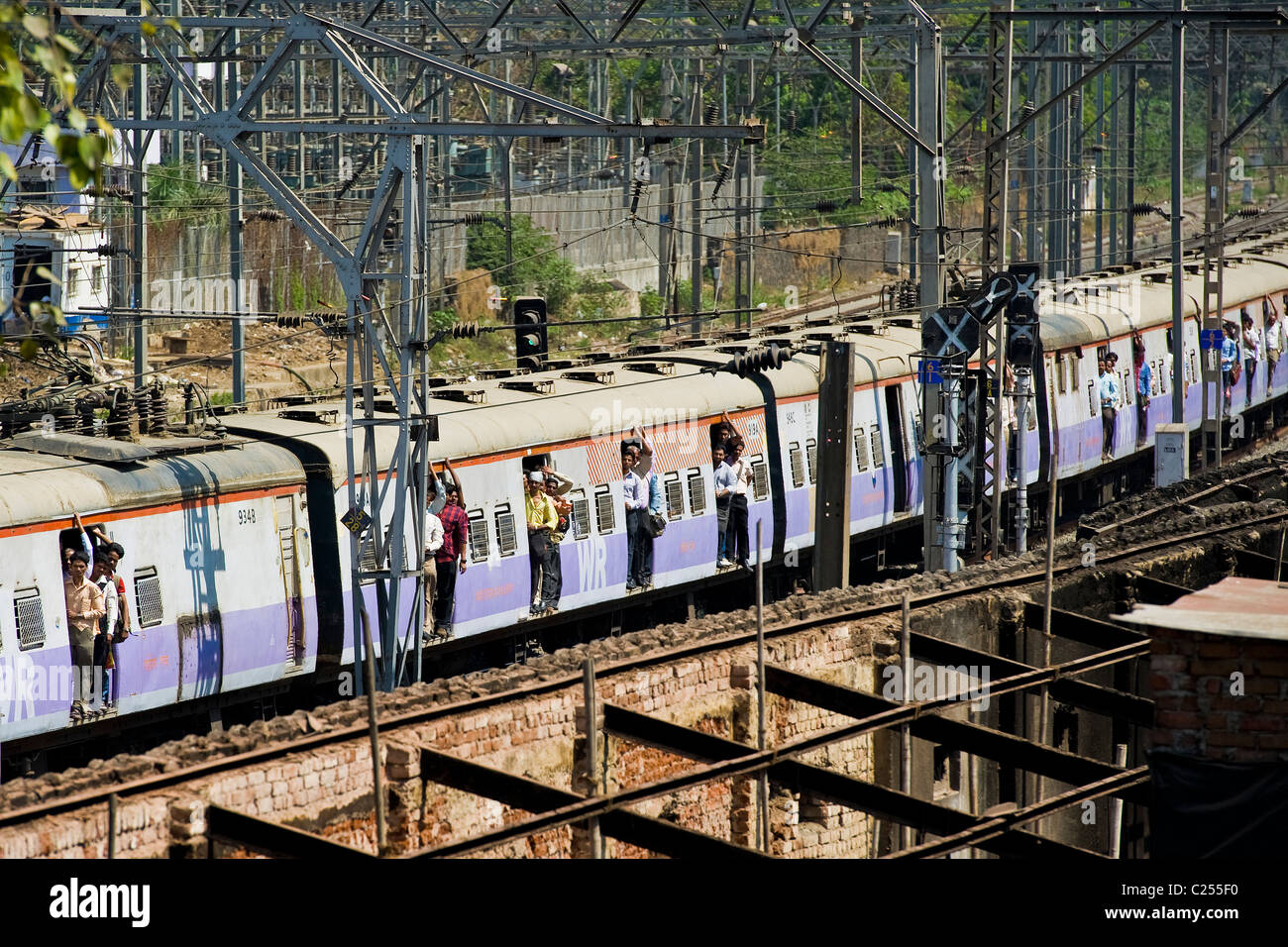 Mahalaxmi Railway station, Mumbai, Inde Banque D'Images