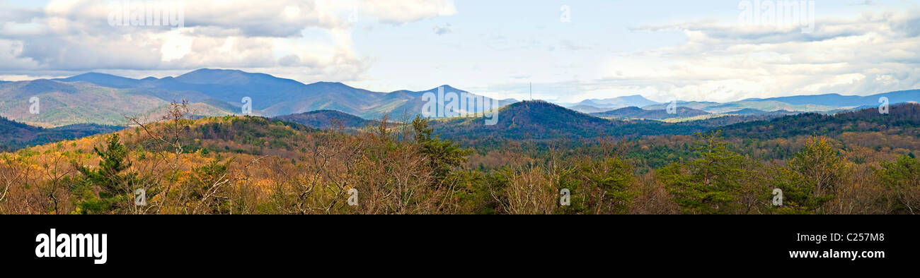 Panorama de la Smoky Mountains Banque D'Images