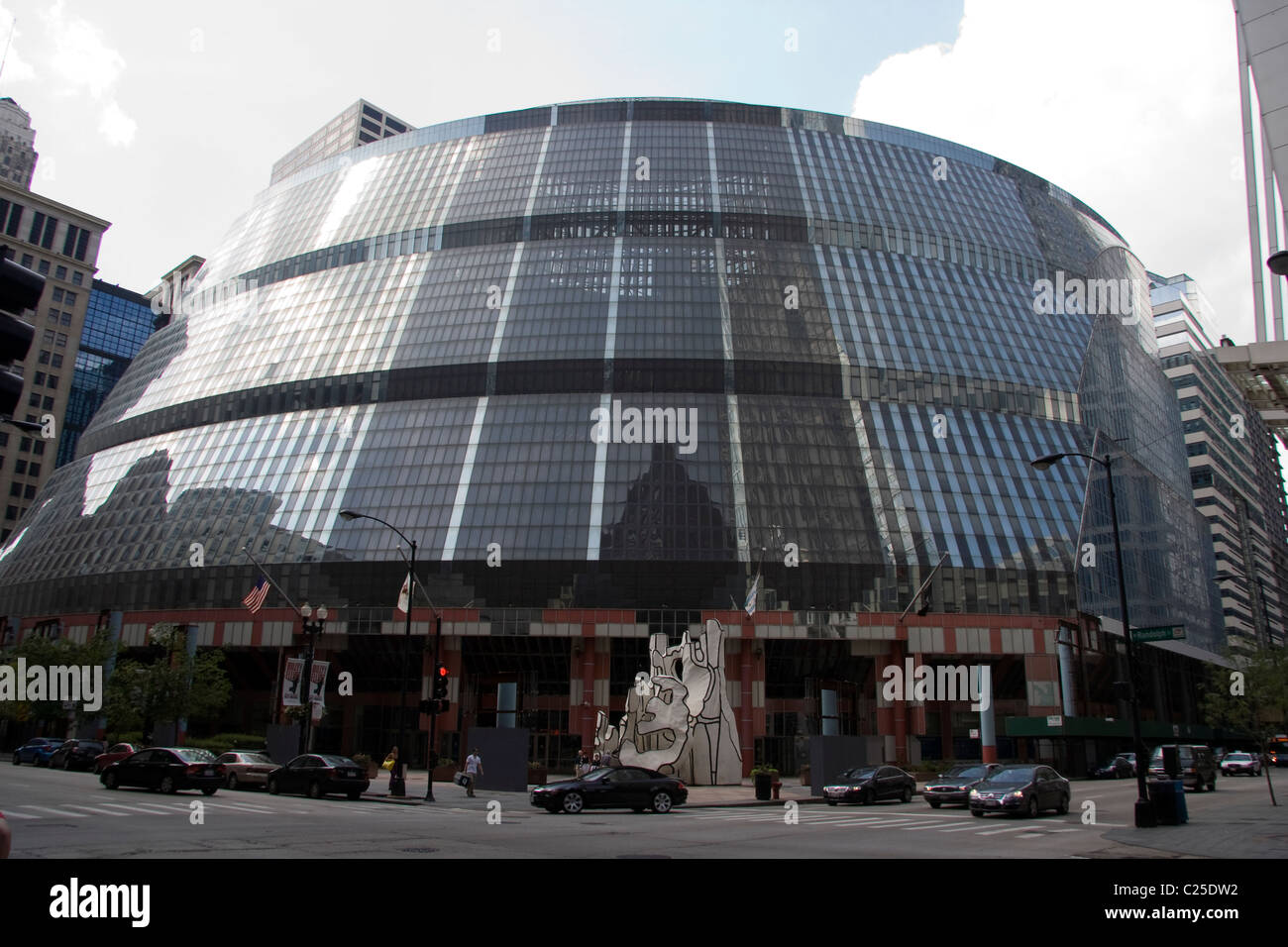 L'architecture des bâtiments de Chicago Banque D'Images