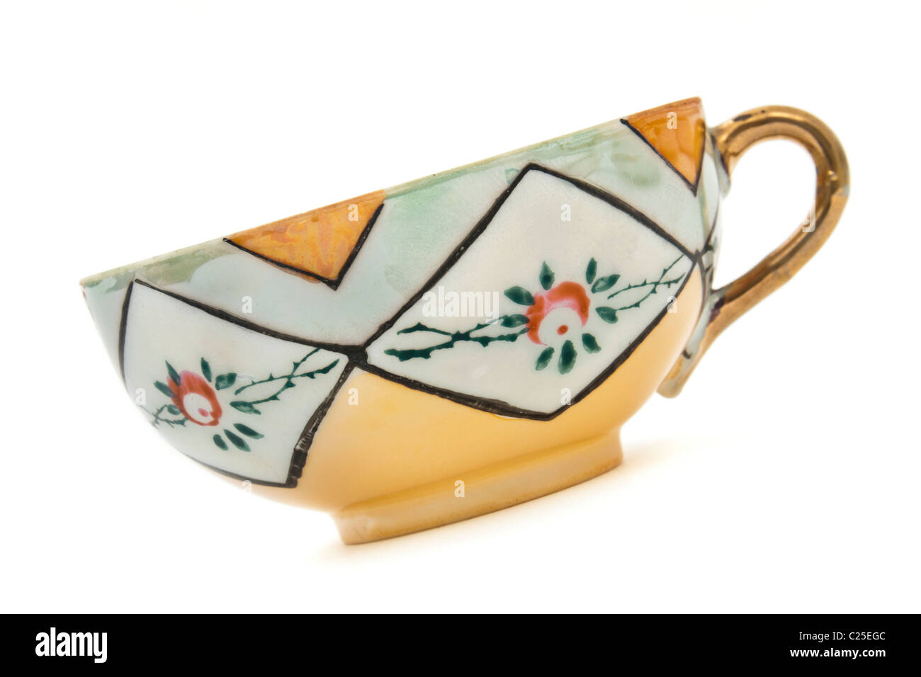 Tasse de porcelaine translucide japonais Vintage Banque D'Images