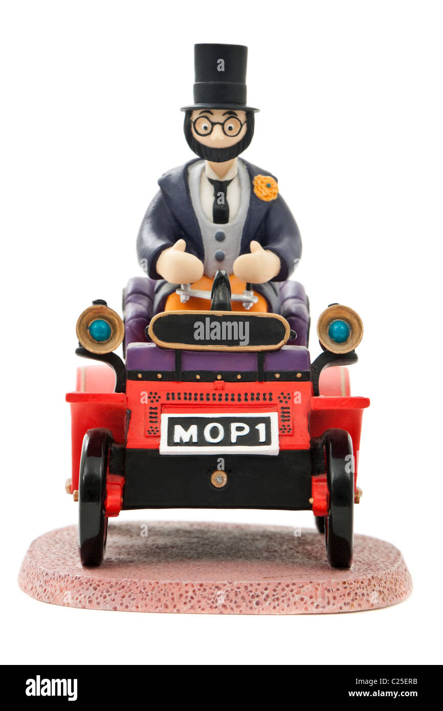 Dr Mopp dans sa voiture ('Camberwick Green' BBC série TV) Banque D'Images