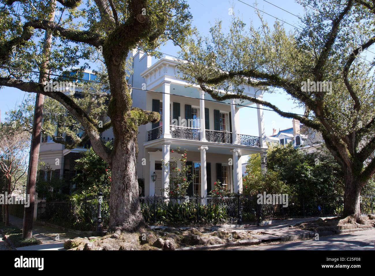 Célèbre Maison Brevard-Rice, ancienne maison de Anne Rice, à Garden District de La Nouvelle-Orléans Banque D'Images