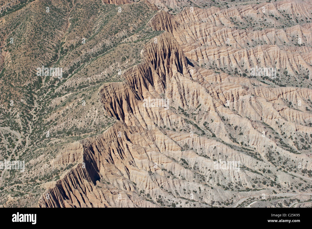 Les paysages des Andes Bolivie canyons de l'érosion Banque D'Images