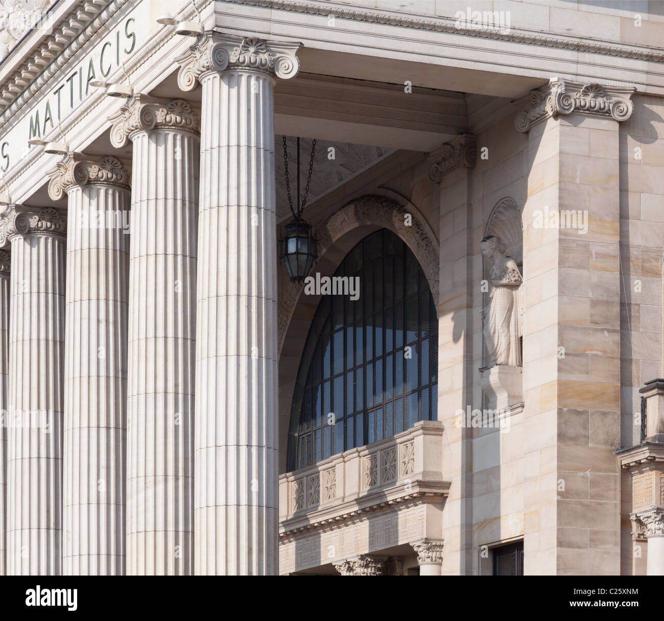 Détail de la Kurhaus Wiesbaden historique (centre de santé) dans l'Hesse State Capitol Banque D'Images