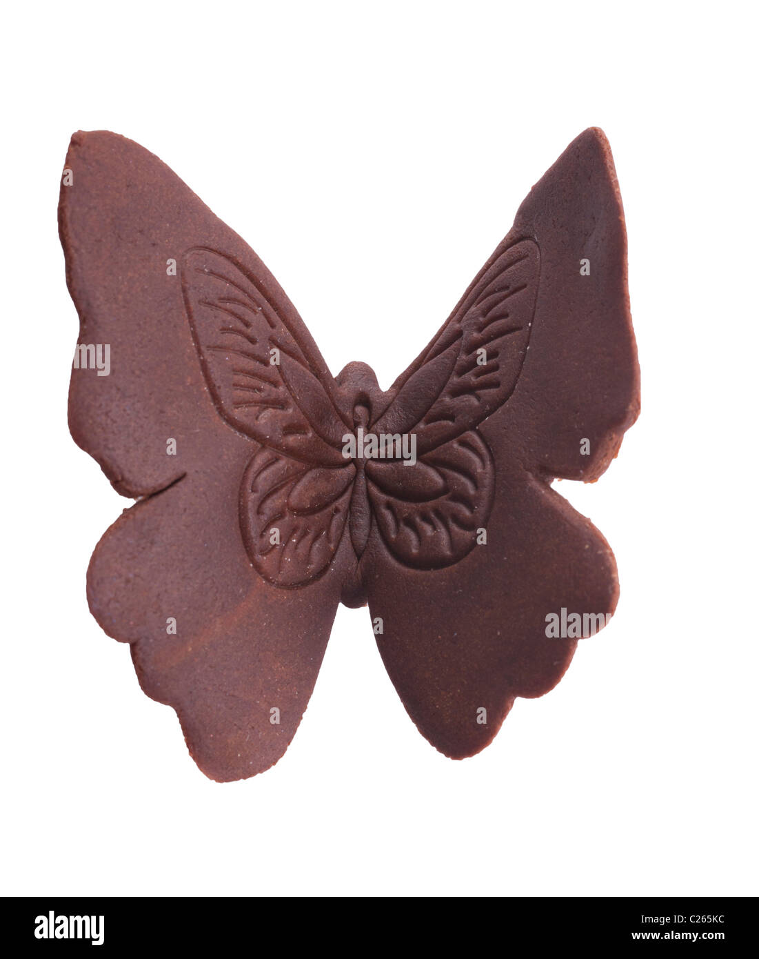 Papillons chocolat chocolat,leafs Banque D'Images