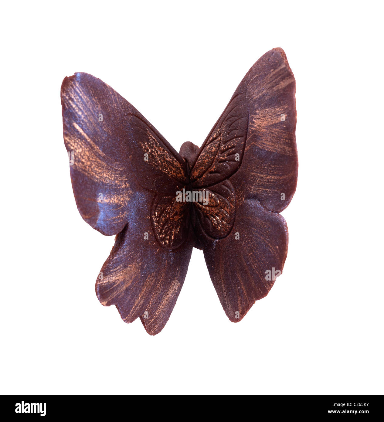 Papillons chocolat chocolat,leafs Banque D'Images