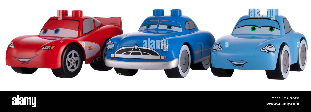 Toy Cars,bleu,rouge Banque D'Images Toy Cars,bleu,rouge Banque D'Images