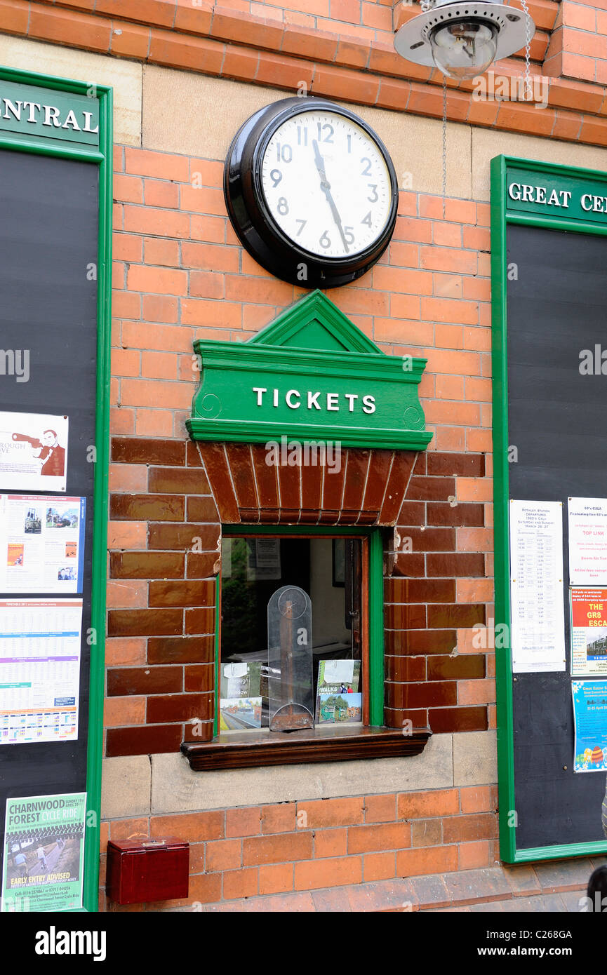 Le bureau de vente des billets de chemin de fer england uk Banque D'Images