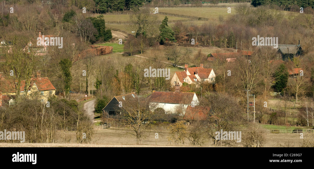 Gites à la campagne à Stoke-by-Nayland, Suffolk, Angleterre Banque D'Images