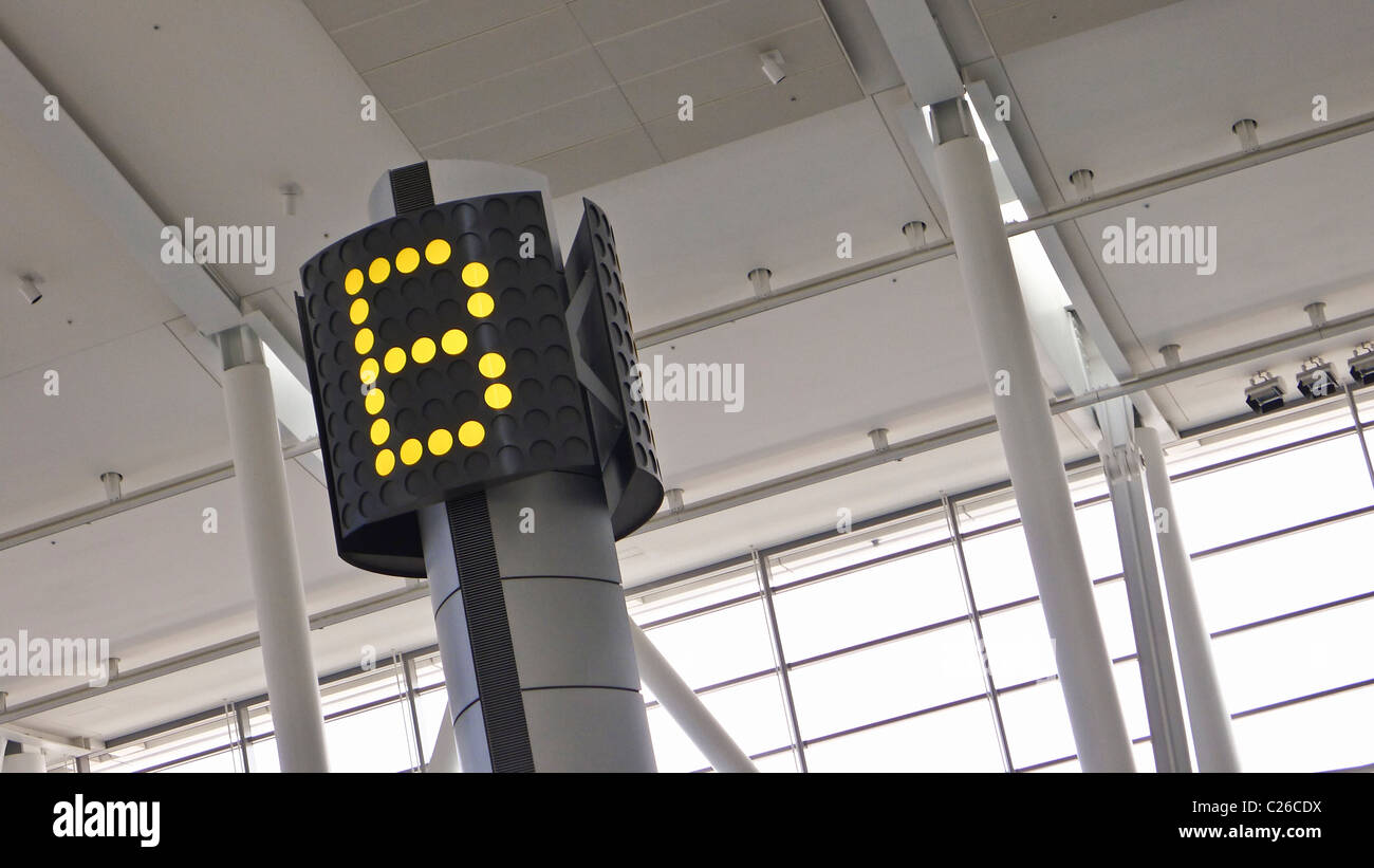 Lettre B, à l'aéroport. Banque D'Images