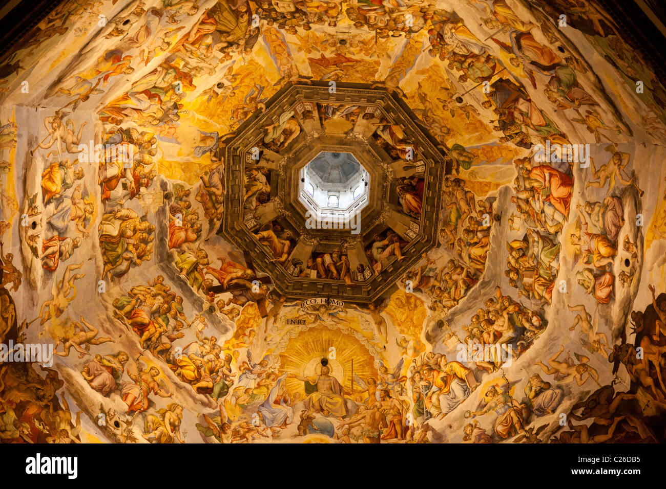 Plafond de la cathédrale de Florence. Banque D'Images