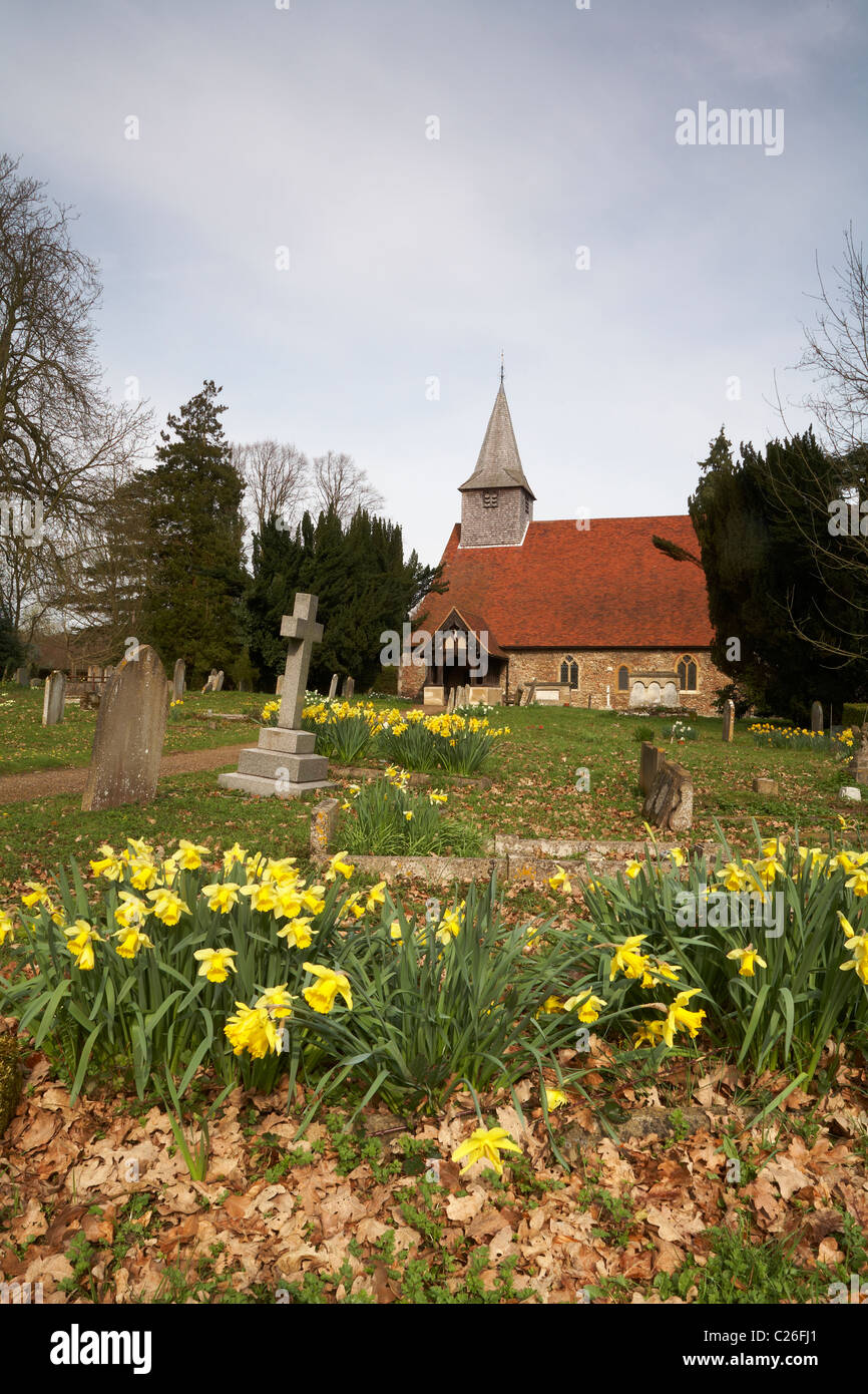 Copford Essex l'église de St Michael et Tous les Anges Banque D'Images