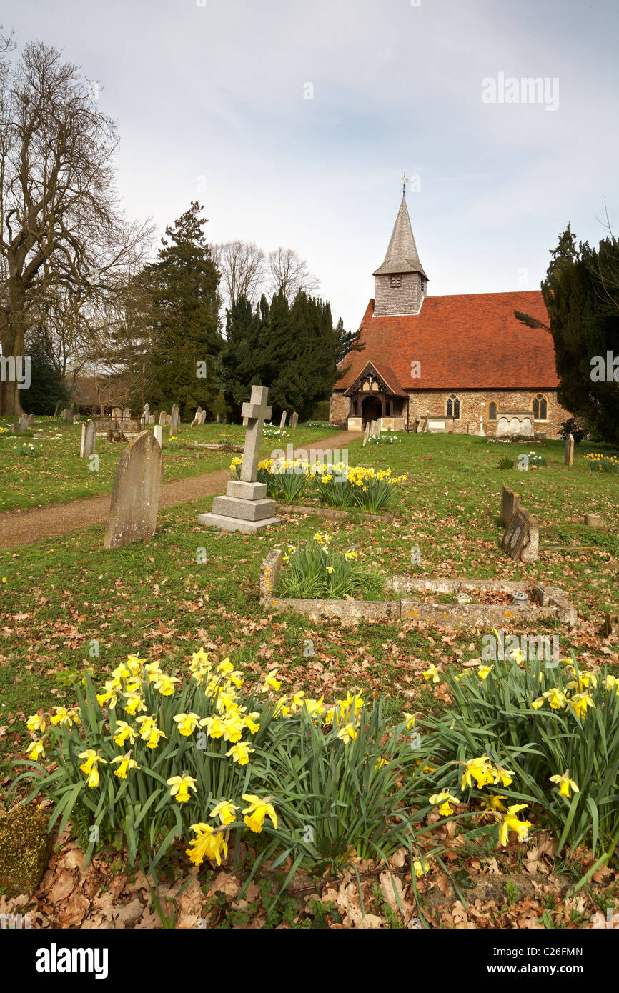 Copford Essex l'église de St Michael et Tous les Anges Banque D'Images