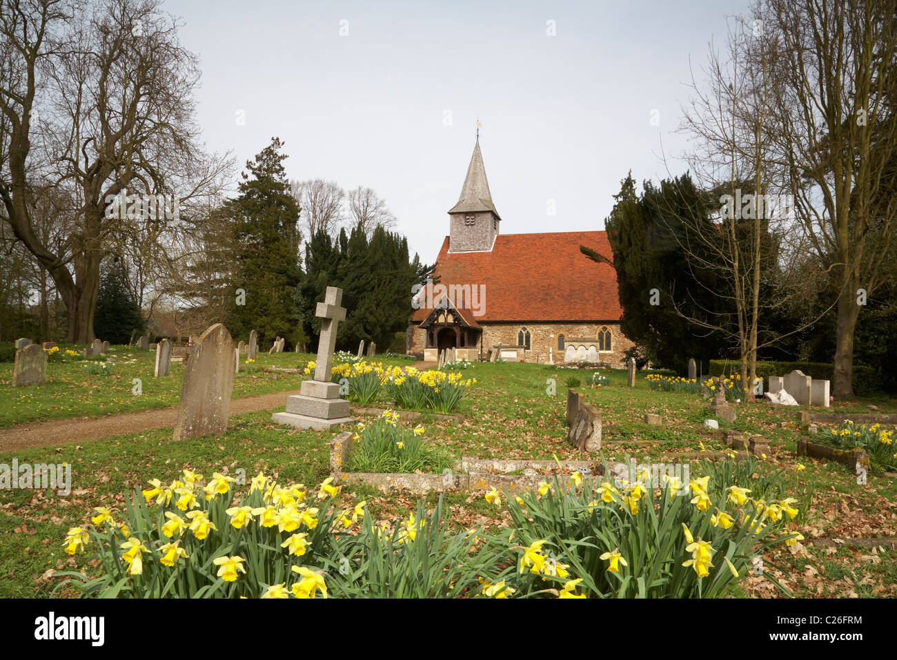 Copford Essex l'église de St Michael et Tous les Anges Banque D'Images