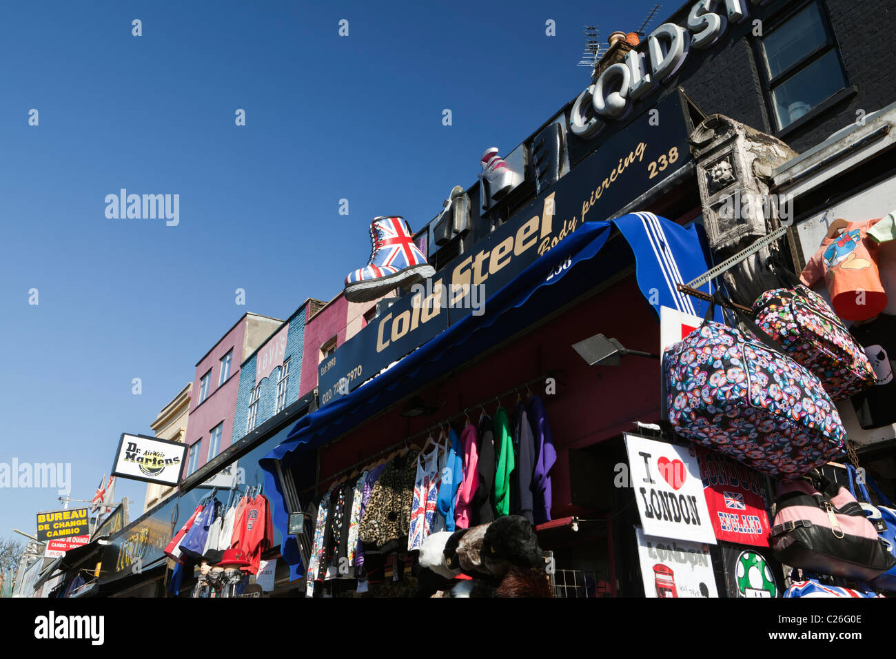 Camden High Street London England Banque D'Images