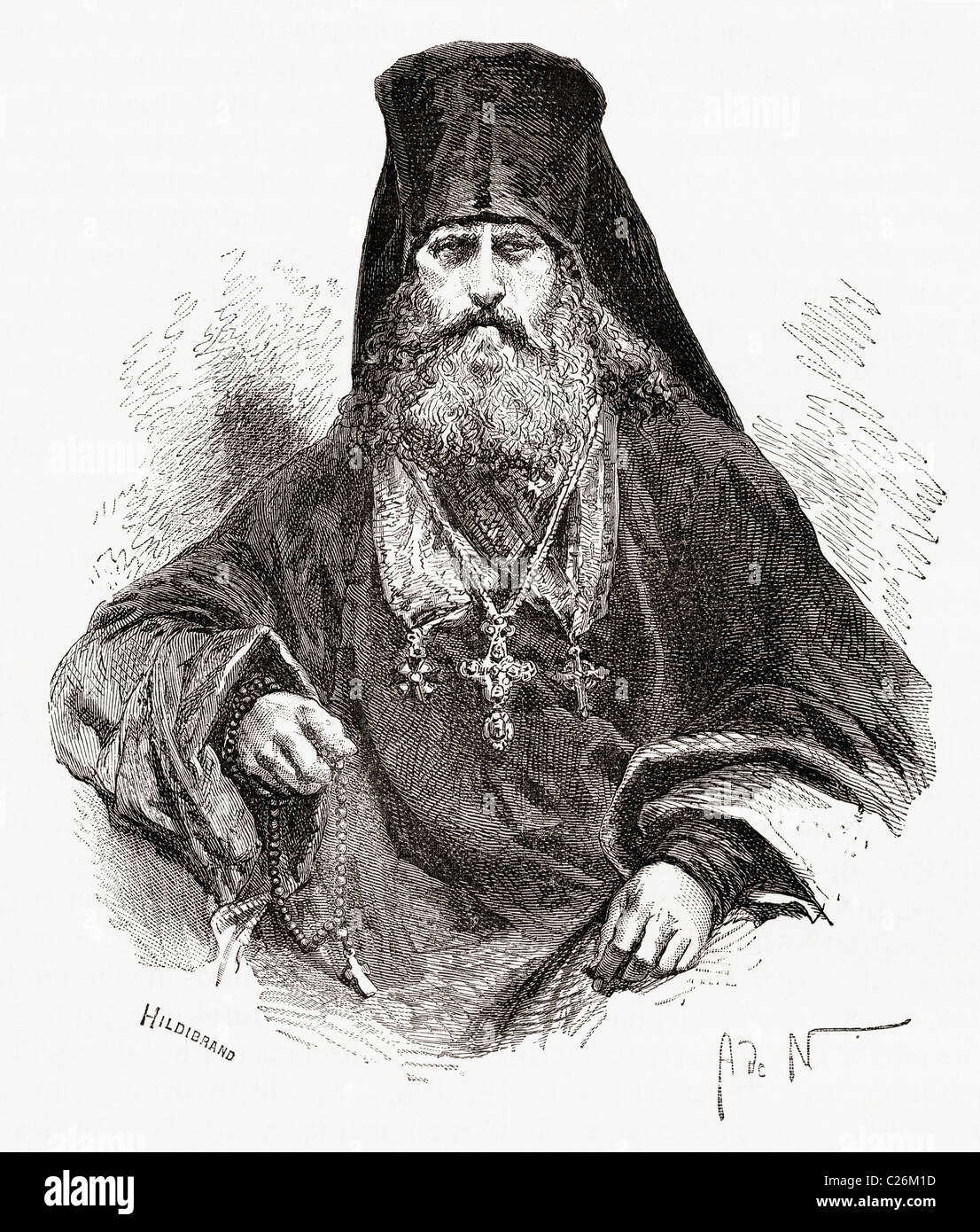 Feofan Prokopovitch, 1681 à 1736. L'archevêque russe et homme d'État. Banque D'Images