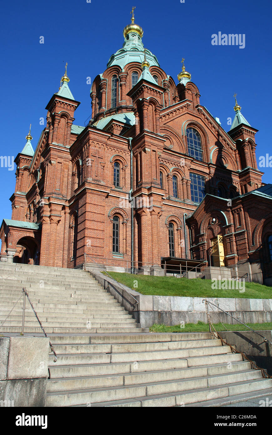 La cathédrale Uspenski à Helsinki, Finlande Banque D'Images