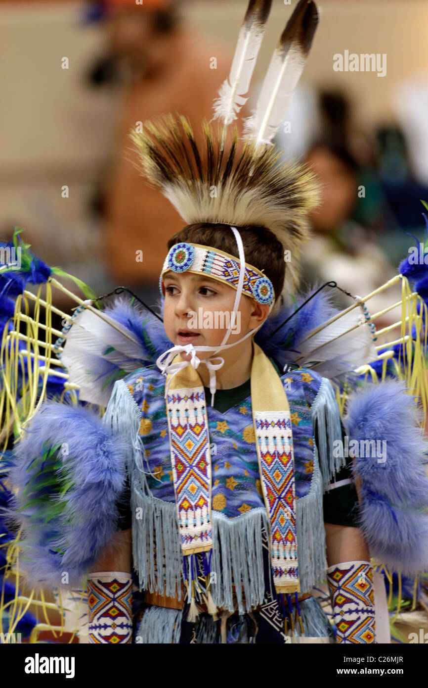 Participant à un Powwow tenu à Big Spring, Texas. Banque D'Images