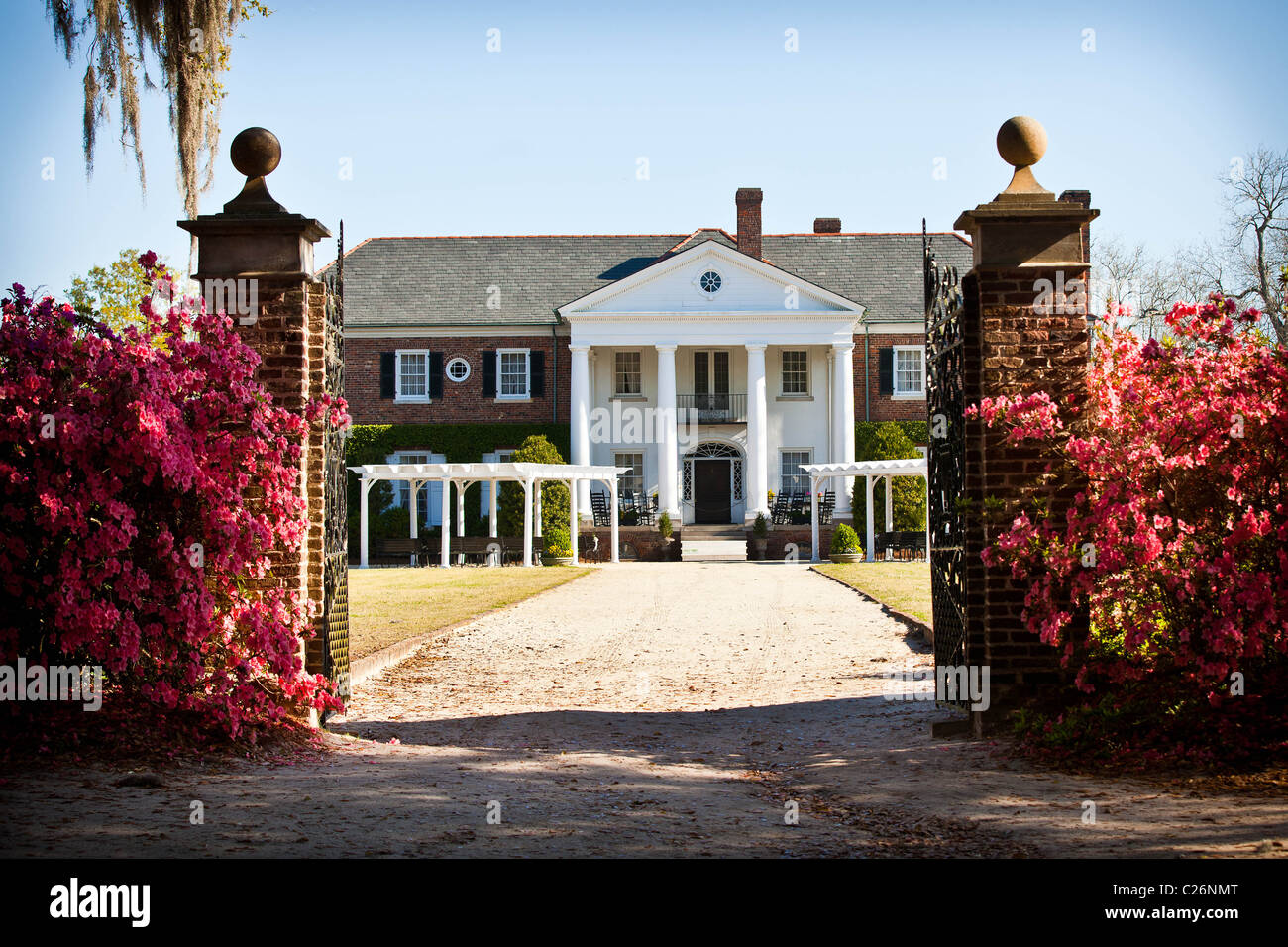 Boone Hall Plantation à Charleston, SC. Banque D'Images