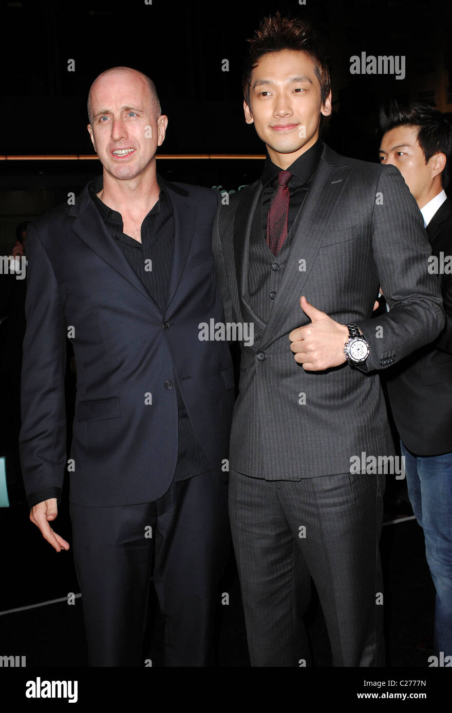 James McTeigue et pluie Raizo La première de "Ninja Assassin" tenue au Grauman's Chinese Theatre de Los Angeles, Californie, USA - Banque D'Images