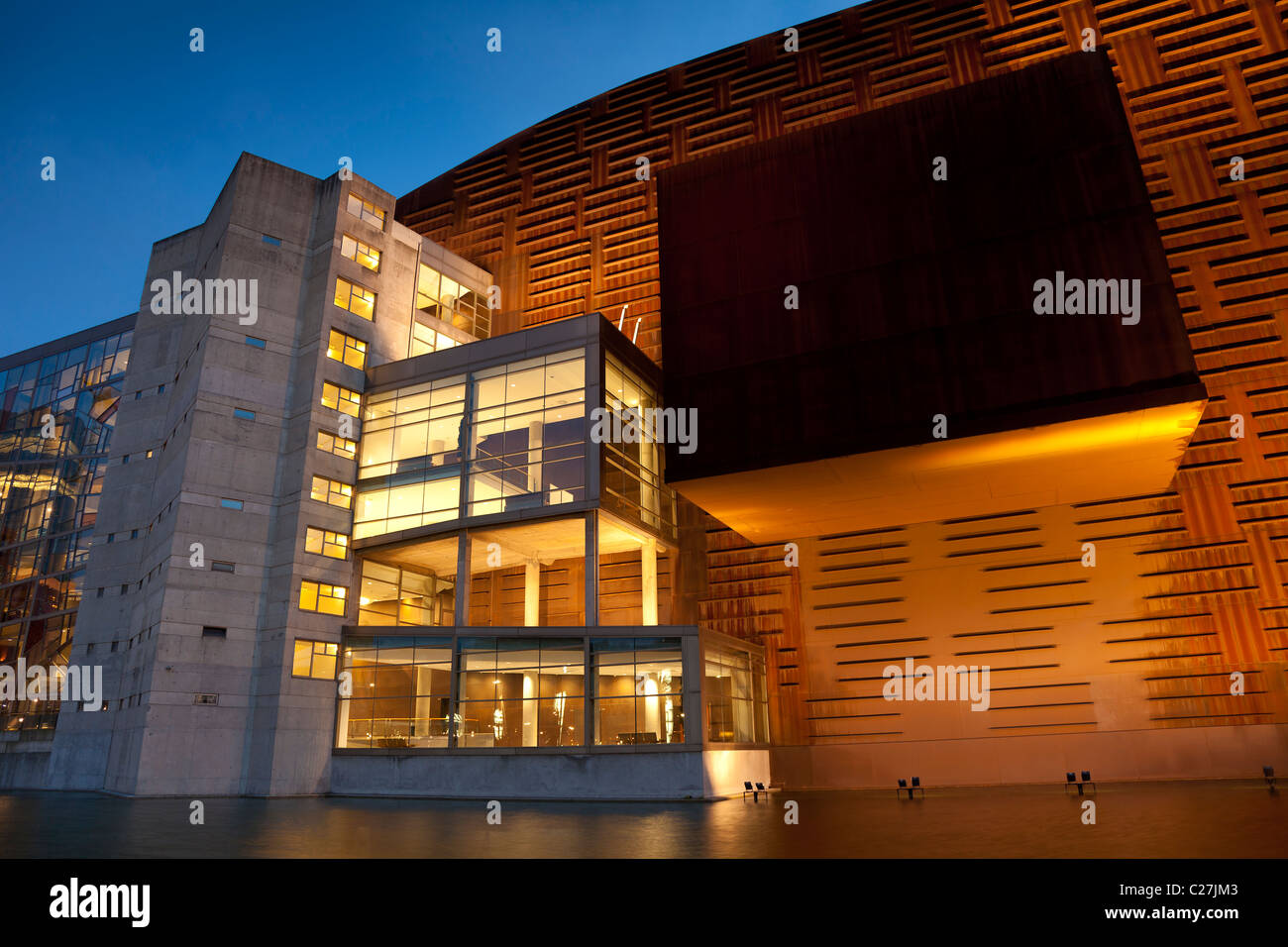 Le palais Euskalduna, Bilbao, Bizkaia, Espagne Banque D'Images