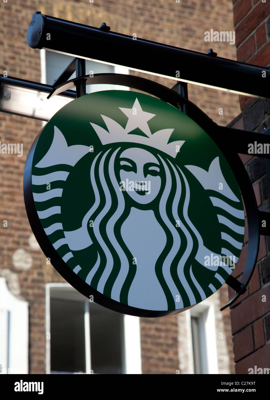 Nouveau logo Starbucks Coffee n'a pas de nom Banque D'Images