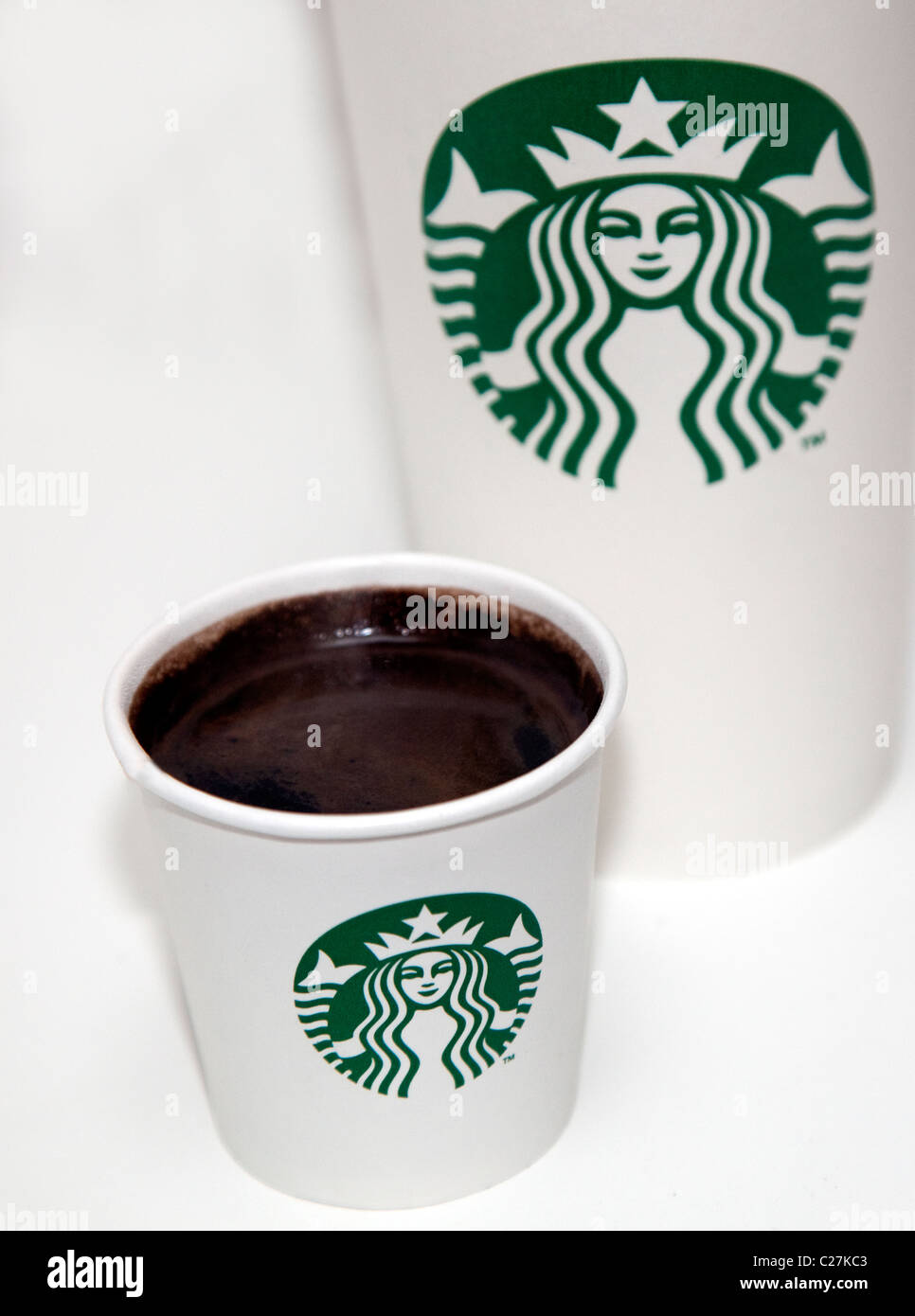 Nouveau logo Starbucks Coffee n'a pas de nom Banque D'Images