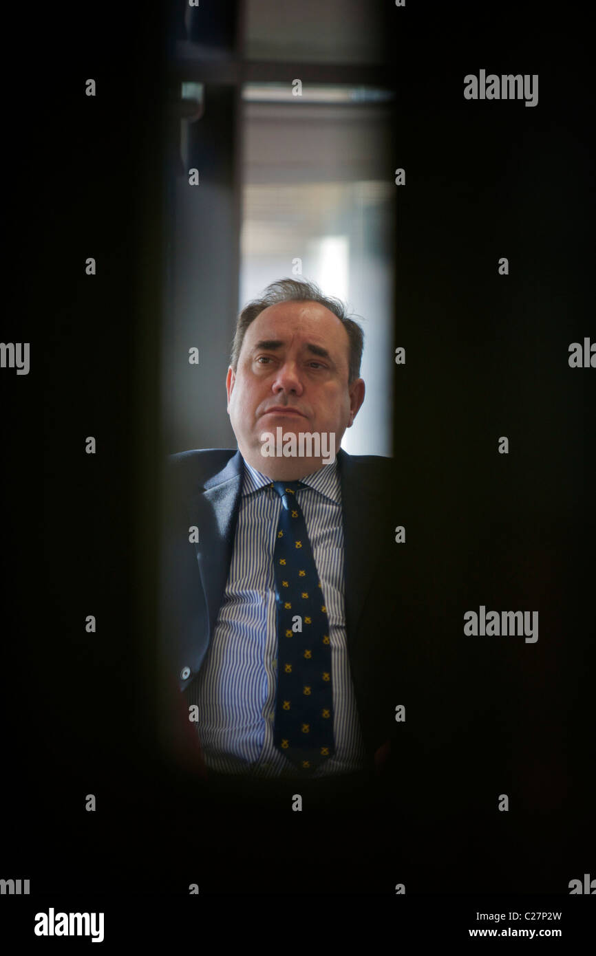 Alex Salmond highland tour de l'élection Banque D'Images