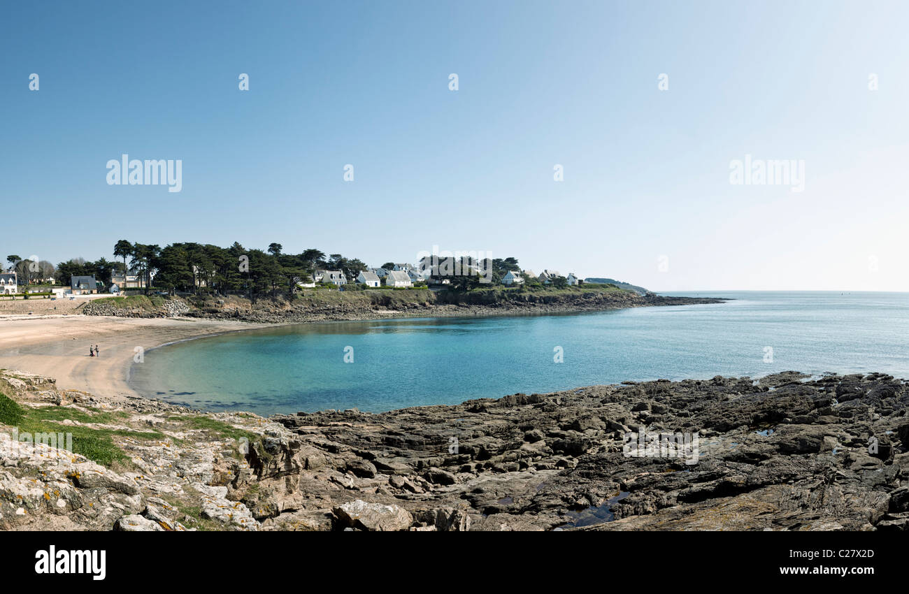 Bretagne, France - Port Navalo, près d'Arzon, Presqu'île de Rhuys ; Golfe du Morbihan, Bretagne, France, Europe Banque D'Images